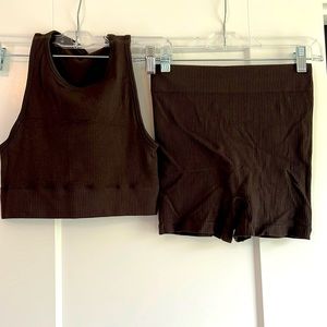 Skims bralette and boy short